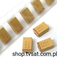 [10szt] Tantal SMD-D 100uF 10V Low ESR TPSD107M010R AVX