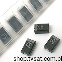[5szt] Tantal SMD-D 220uF 10V Low ESR TLSVZD1A227K12RE NEC