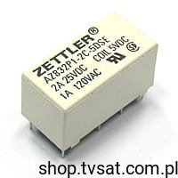 [5pcs] AZ832P1-2C-5DSE Relay 5VDC 1A Coil 250R THT ZETTLER