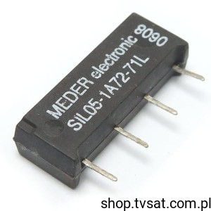 [10szt] SIL05-1A72-71L Reed Relay 5VDC 1A Coil 500 Ohm SIL4 MEDER