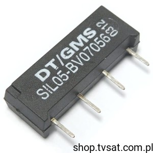 [3szt] SIL05-BV07056 Reed Relay 5VDC 1A Coil 500 Ohm SIL4 MEDER