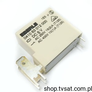 [2pcs] 041063012000 Relay Coil=6VDC 16A R=80 Ohm NO THT EBERLE