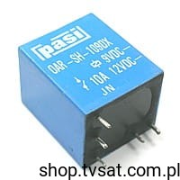 [10pcs] OAR-SH-109DX Relay 9VDC 10A THT PASI USED