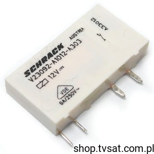 [3pcs] V23092-A1012-A303 Relay 12VDC 6A Coil 848Ohm SIL4 SCHRACK