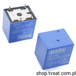[4pcs] SRUH-SH-115DB Relay 15VDC 3A R 620 Ohm THT PASI 150