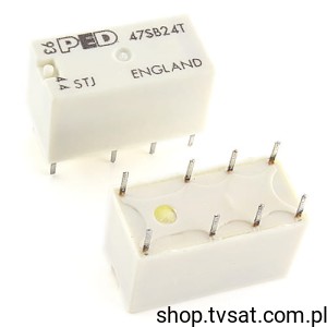 [3pcs] 47SB24T Relay 24VDC 2A 1kOhm THT PED