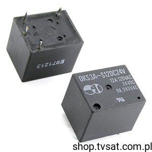 [5pcs] OKS3A-S12DC24V Relay 24VDC 6A 1.7 kOhm NO THT TTI 300