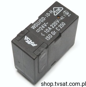 [2pcs] WSU/GD-10-H Relay 24V LI=580R Out 10A 220VAC THT PASI