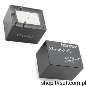 [4pcs] SL-36-SAT Relay 36VDC 10A Coil 3900 Ohm THT INTERTEC 300