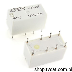 [3pcs] 47SB48T Relay 24VDC 2A 4.2kOhm THT PED