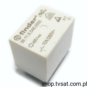 [4pcs] 36.11.9.048.0000 Relay 48VDC 10A THT FINDER