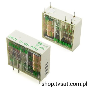 [4pcs] 042101011003 Relay 48VDC 8A 250VAC R 4.4kOhm THT EBERLE