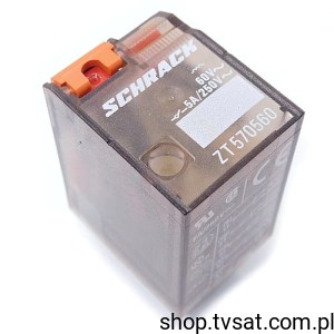 [2pcs] ZT570560 Relay 60VDC 5A Coil 1140 Ohm THT SCHRACK