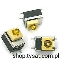 [20szt] K6SLYE1.55NL327 Tact Switch + Yellow LED SMD C&K