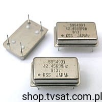 [5szt] 42.4569MHz 42.4569 MHz Quartz Generator THT KSS