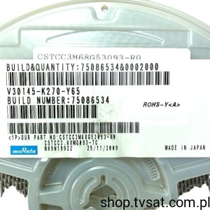 [50szt] CSTCC3M68G53 3.68MHz Resonator SMD MURATA