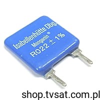 [10szt] 22-MOHM-1% 0.022R 1W 1% 20ppm THT ISABELLEN