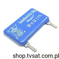 [10szt] C-N-R068-F1-K1-1.0 Resist 0.068 Ohm 1% 50ppm 1W THT ISABELLEN