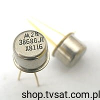 [2szt] 2N3868JTX PNP 50V 1A 6W TO39 MOTOROLA