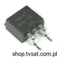[4szt] 2SK3116ZJ N-FET 600V 7.5A 70W SMD-TO263 NEC