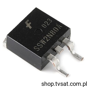 [20szt] SSW2N80ATM N-FET Vds-800V I=2A 3W SMD-D2PAK FAIRCHILD