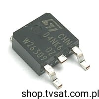 [50szt] STD4NK60ZT4 N-FET 600V 4A 70W SMD-DPAK STM