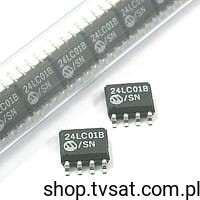[50szt] 24LC01B/SN 1Kbit Serial EEPROM SMD-SO8 MICROCHIP