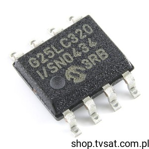 [4szt] 25LC320-I-SN Serial SPI Bus EEPROM 32kBit SMD-SO8 MICROCHIP