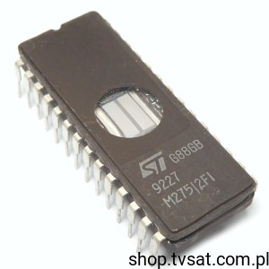 [10szt] M27512F1 512Kbit UV EPROM DIP28CW STM USED