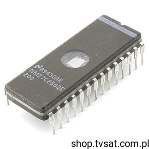[4szt] NMC27C256QE-200 256Kbit UV EPROM DIP28CW NSC 300