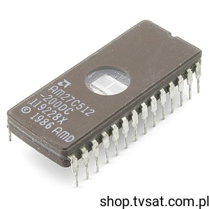 [10szt] AM27C512-200DC 512Kbit UV EPROM DIP28CW AMD USED