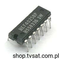 [100szt] HEF4025BP Triple NOR Gate DIP14 PHILIPS