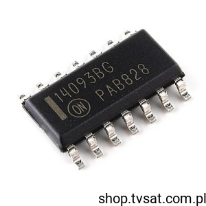 [100szt] MC14093BDG Quad NAND Schmitt Flip-Flop SMD-SO14 ONSEMI