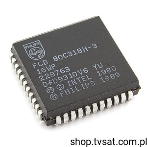 [10pcs] PCB80C31BH-3-16WP UPC 8-Bit CMOS SMD-PLCC44 PHILIPS