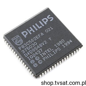 [2pcs] P83C562EFA-021 UPC 8Bit ADC UART SMD-PLCC68 PHILIPS