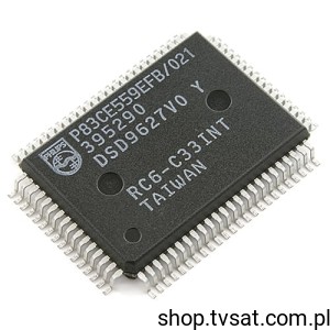 [20pcs] P83CE559EFB-021 MCU 8Bit ROM 80CE559 SMD-QFP80 PHILIPS