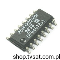 [4szt] ADM3202ARN RS 232 Driver ICs SMD-SO16 AD 