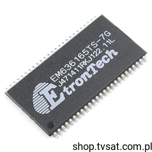 [5szt] EM636165TS-7G DRAM 16Mbit Memory SMD-TSOP50 ETRONTECH