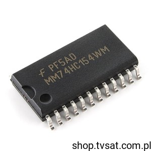 [50szt] MM74HC154WMX Demultiplexer 4 to 16 SMD-SO24L FAIRCHILD