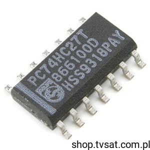 [100szt] PC74HC27T Triple NOR Gate SMD-SO14 PHILIPS