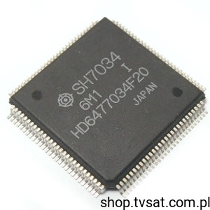 [2pcs] HD6477034F20 USED RISC Engine SMD-QFP112 HITACHI