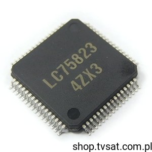 [50szt] LC75823W LCD Driver LC75823W-TBM SMD-SQFP64 SANYO