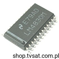 [3szt] LM4830M 1.4W Dual Audio Amplifier SMD-SO24L NSC BULK