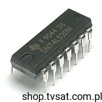 [50pcs] SN74LS20N Dual NAND Gates ICs DIP14 TI 