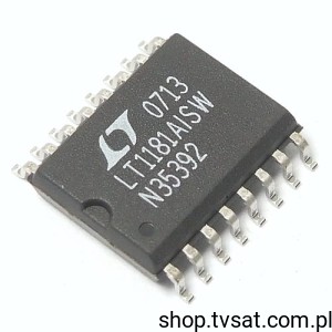 [3szt] LT1181AISW#TR Dual Tx Rx RS232 SMD-SO16L LT 