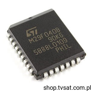 [3pcs] M29F040B-90K6 4Mbit Flash Memo -40+85'C SMD-PLCC32 STM