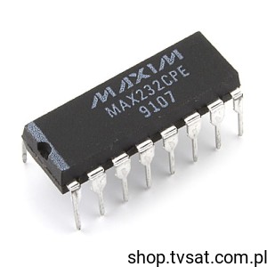 [5szt] MAX232CPE Dual RS-232 Line Driver Receiver DIP16 MAXIM
