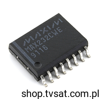 [1szt] IC RS232 MAX232CWE SMD-SO16L MAXIM