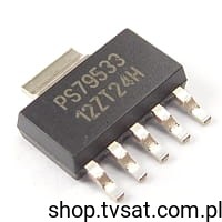 [10pcs] TPS79533DCQ LDO 3.3V 500mA SMD-SOT223-6 TI 