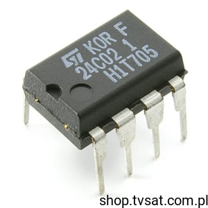 [10szt] ST24C02 Serial EEPROM 2kBit DIP8 STM